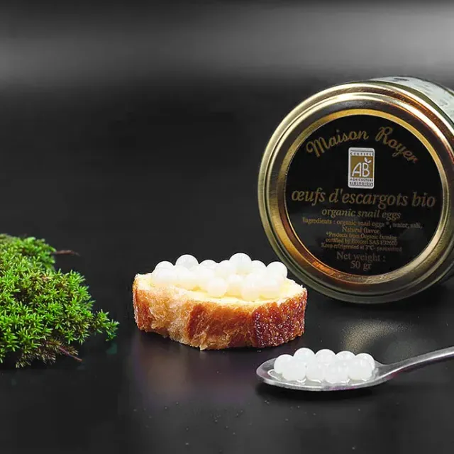 Maison Royer œufs d'escargots bio caviar 50g perles