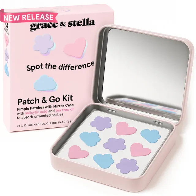 Grace & Stella Patch & Go Kit patchs anti-boutons 72 patchs tea tree
