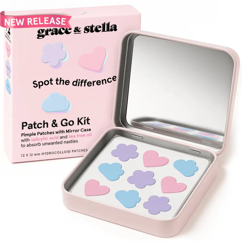 Grace & Stella Patch & Go Kit patchs anti-boutons 72 patchs tea tree