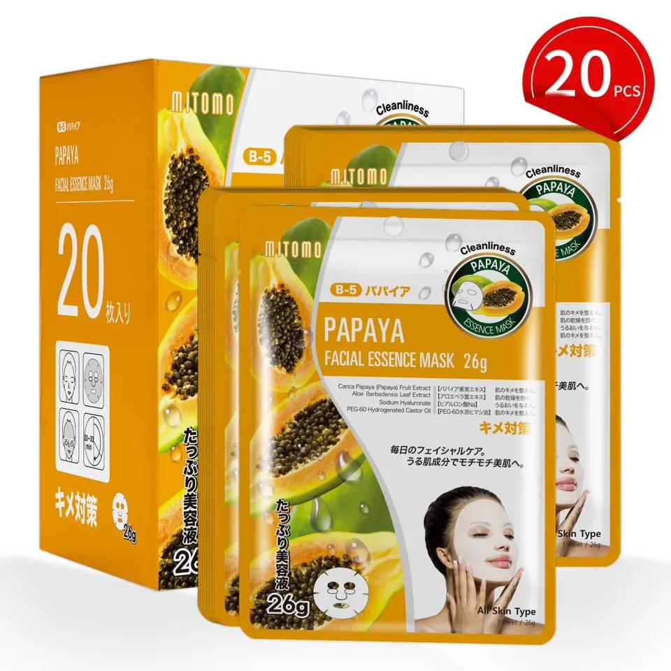 Mitomo MT 512 Papaye Masque Visage 20x26g exfoliant