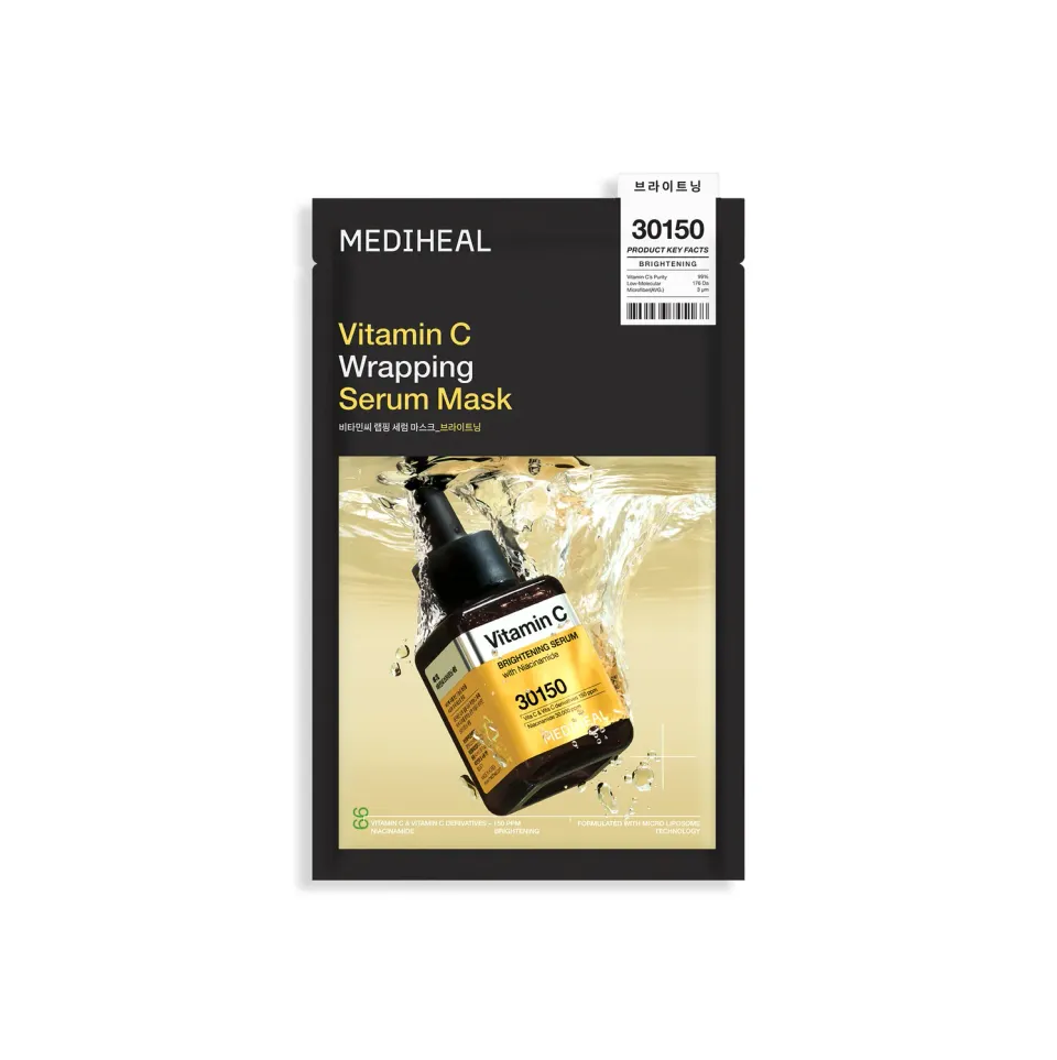 Mediheal Vitamin C Wrapping Serum Mask masque visage x10 éclat