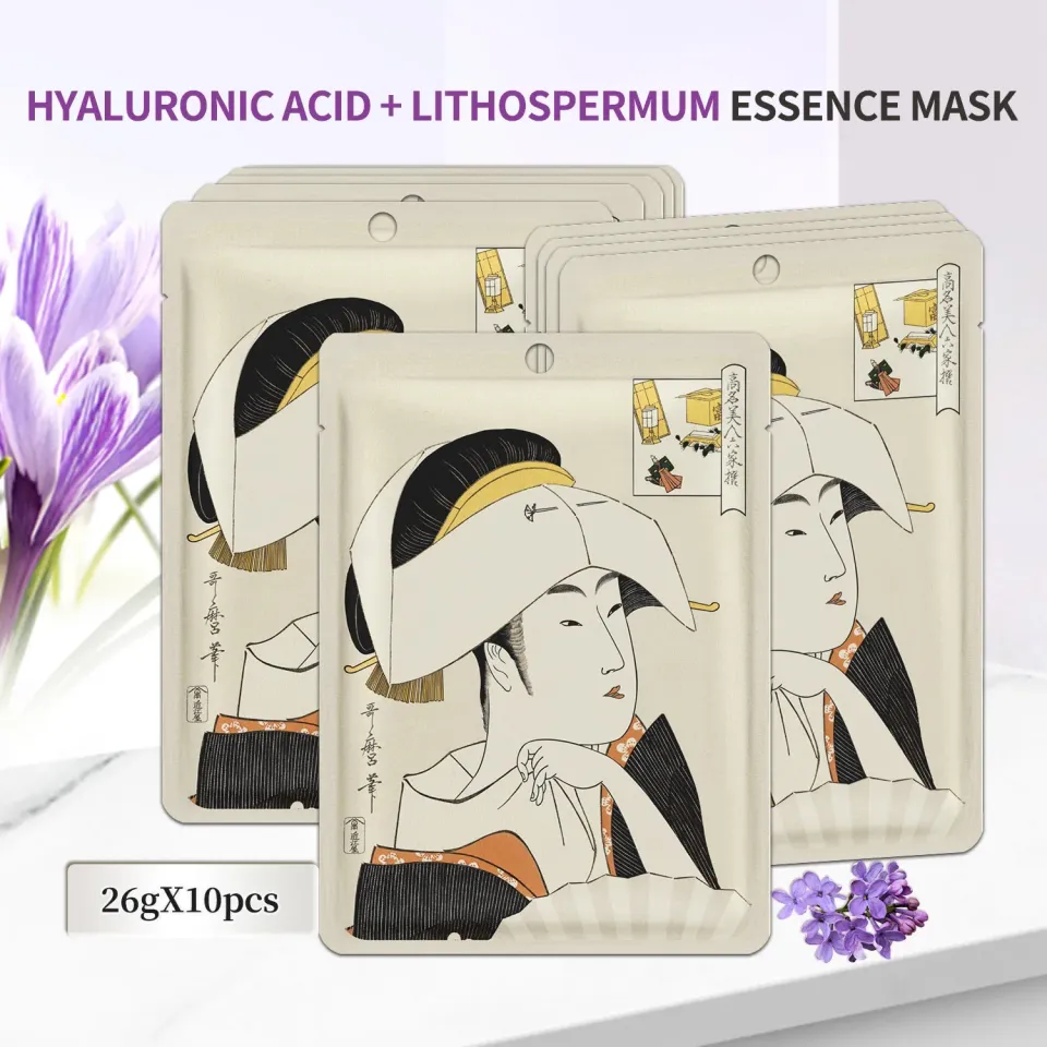 Mitomo Lithospermum JPSS00602-A-4 masque visage acide hyaluronique