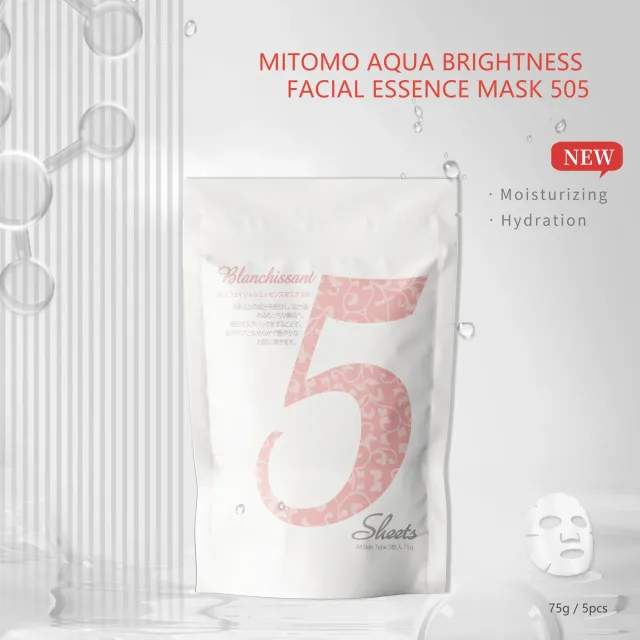 Mitomo MT AB 505 masque visage placenta 5 pièces éclat