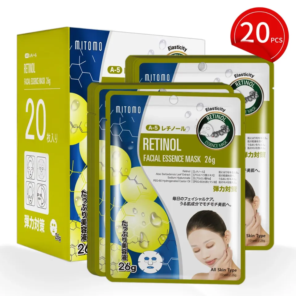 Mitomo MT 512 MTSS00512-A masque visage 20 pièces fermeté