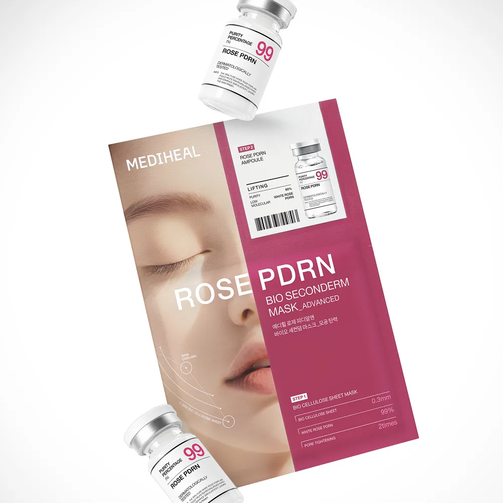 Mediheal Rose PDRN Bio Seconderm masque liftant x10