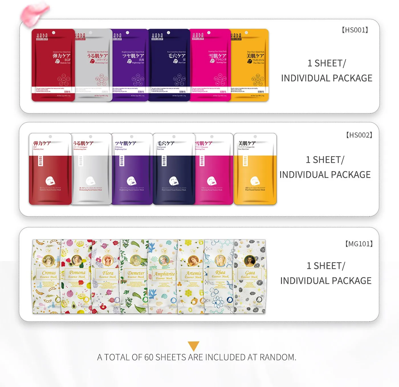 Mitomo Goddess MG masque visage Magic Box x60 hydratant