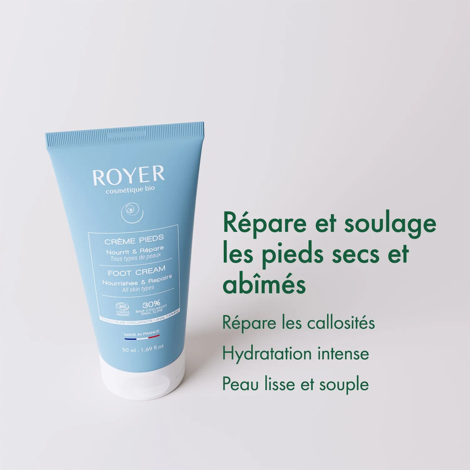 Royer Duo Gommage + Baume Corps Coffret Bave d'Escargot + Pieds
