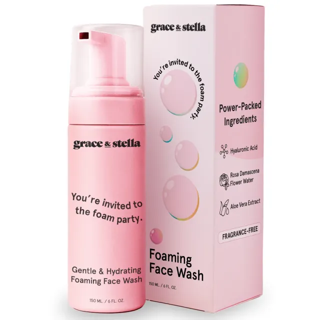 Grace & Stella Foaming Face Wash nettoyant visage 150 ml sans parfum