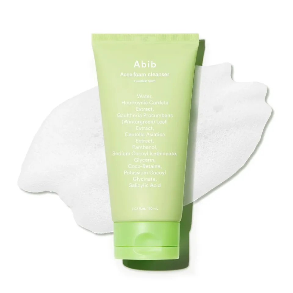 Abib Heartleaf mousse nettoyante visage 150 ml pH acide apaisante