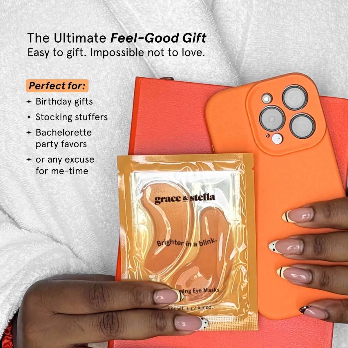 Grace & Stella Brightening patchs yeux orange vitamine C éclat
