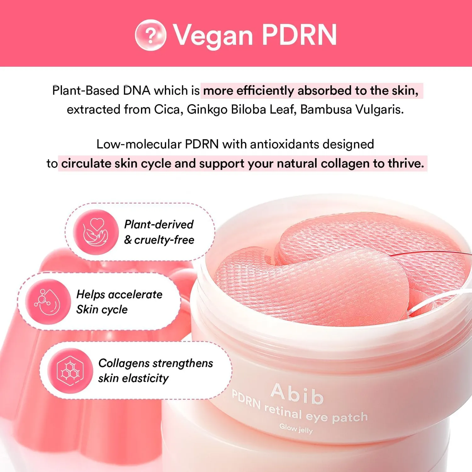 Abib PDRN Glow Jelly Patch Yeux 60 Rétinol Poches