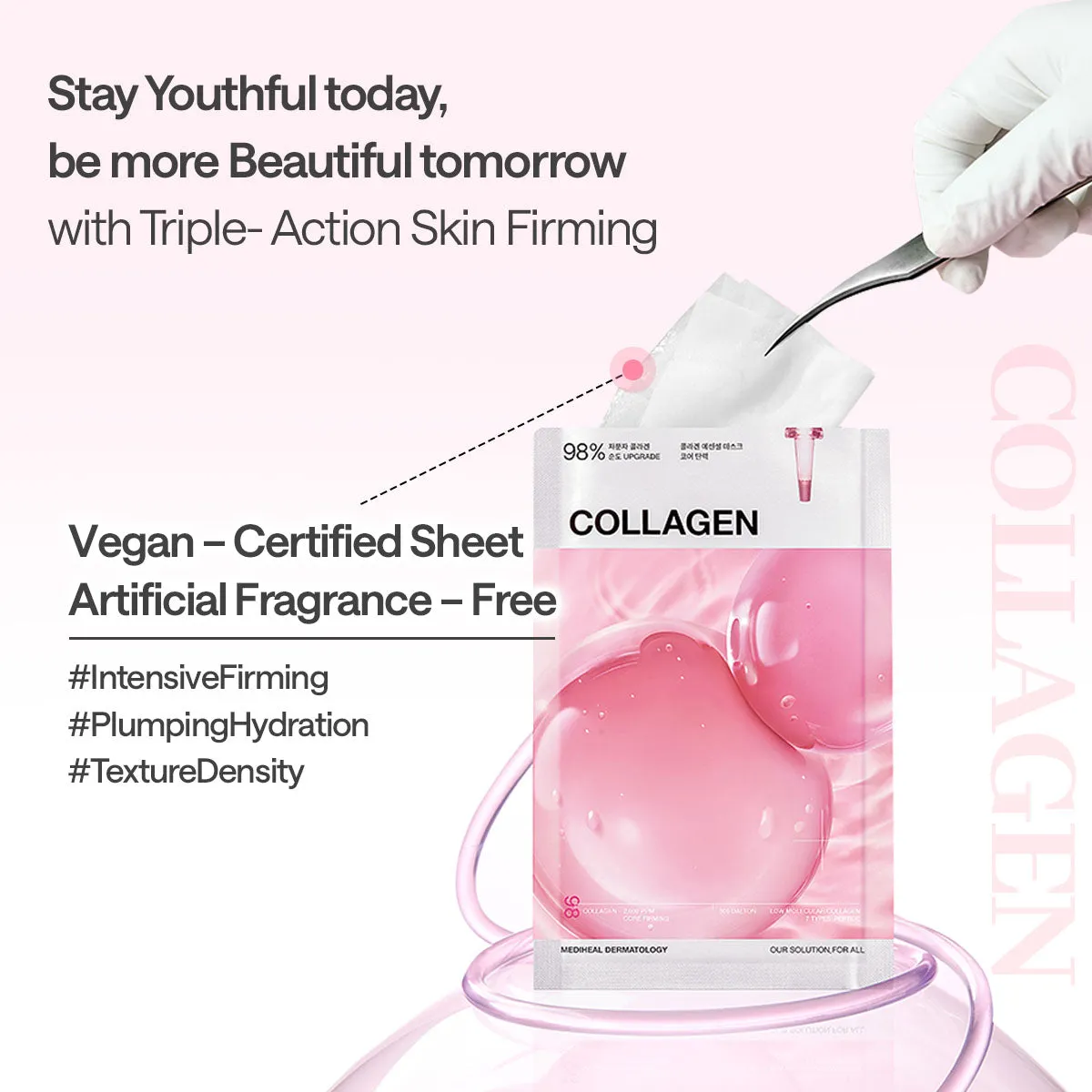 Mediheal Essential Mask Core Firming Tissu 10 masques éclat