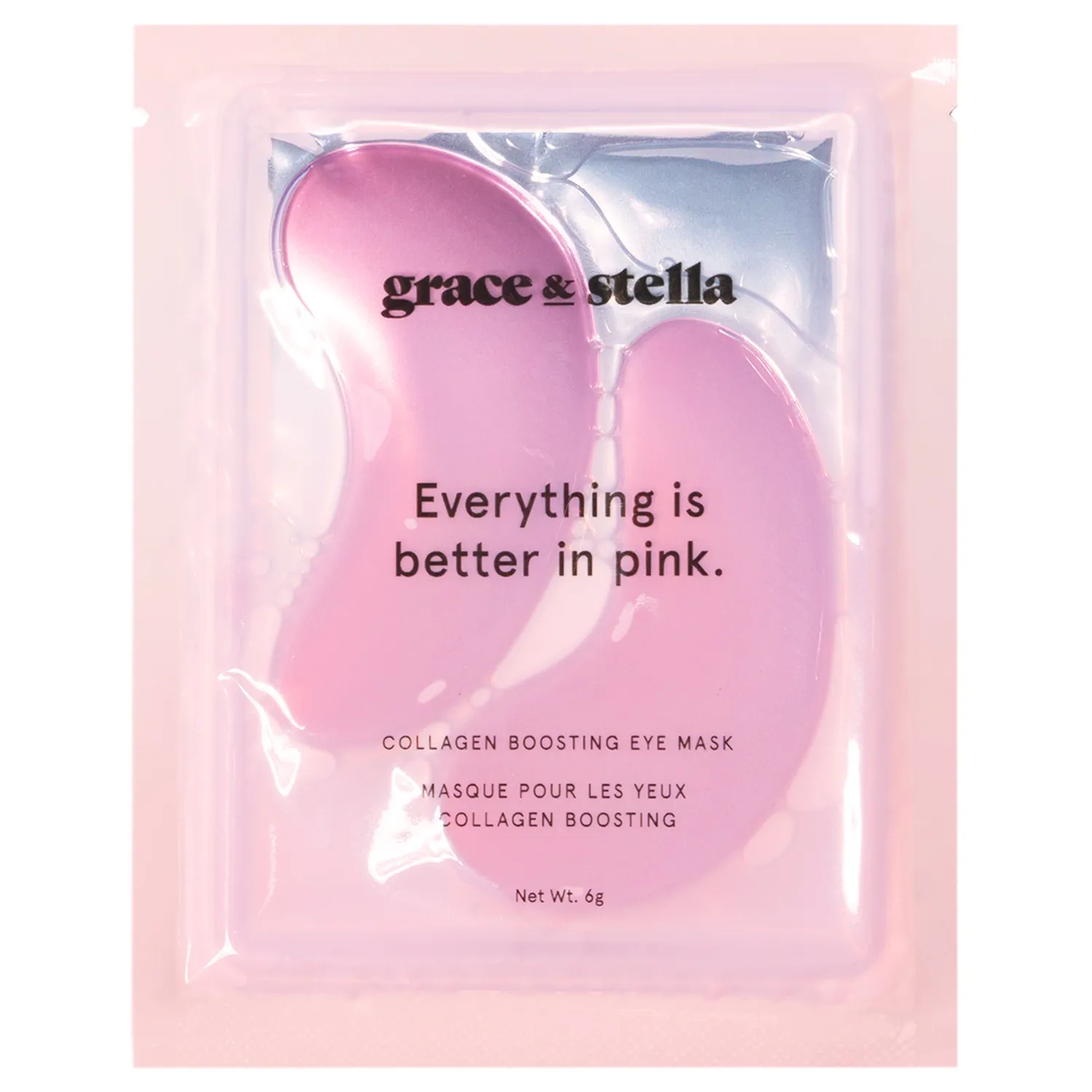 Grace & Stella Pink patchs yeux 6 paires fermeté peptides