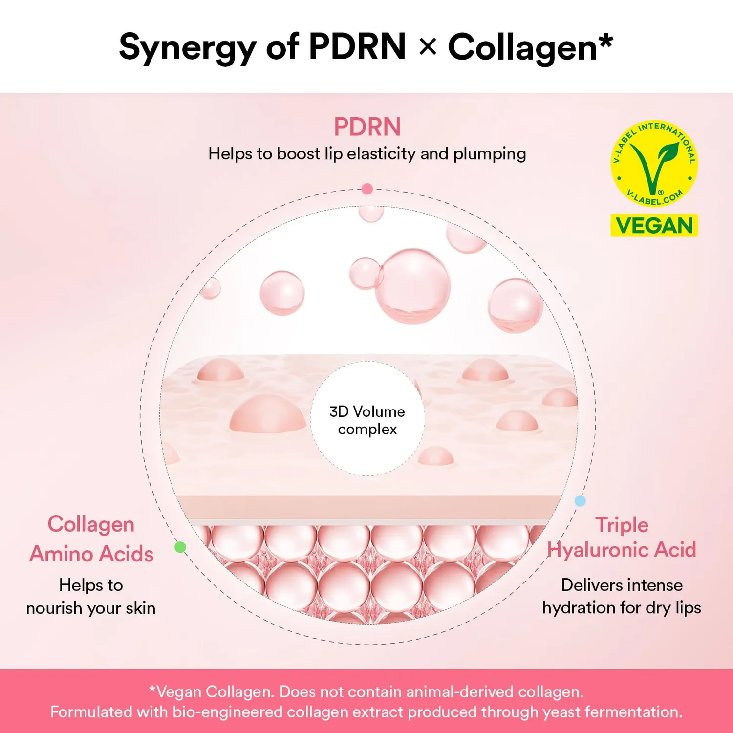 Abib PDRN Collagen masque lèvres jelly 11ml rose
