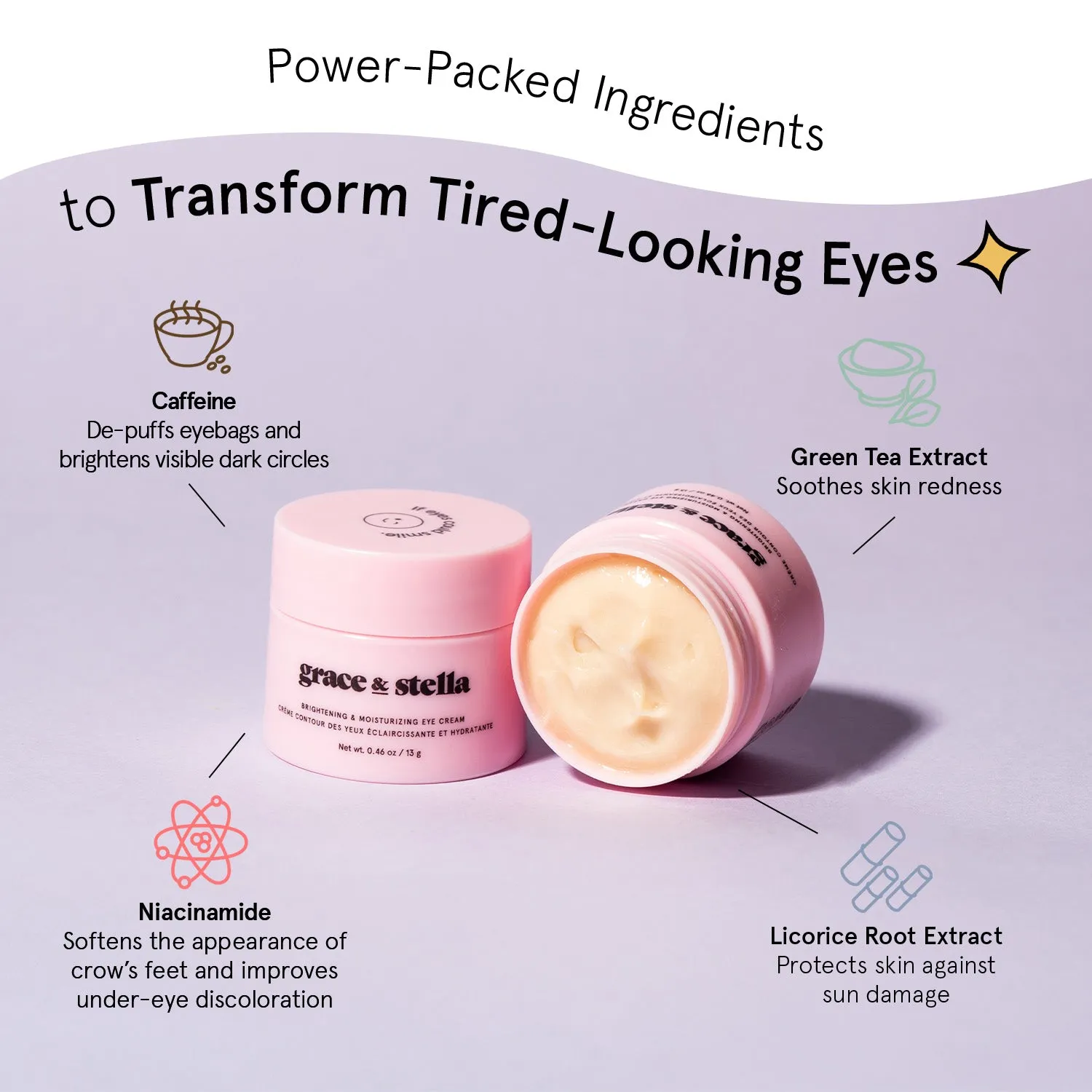 Grace & Stella Brightening crème contour yeux éclat poches
