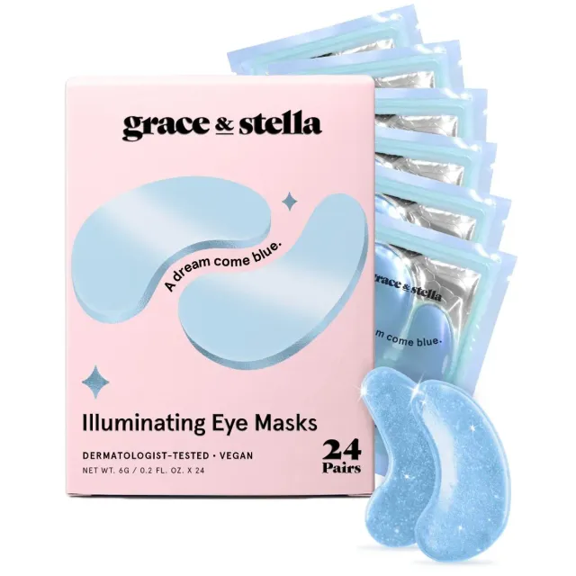 Grace & Stella Blue Eye Masks patch yeux 24 paires