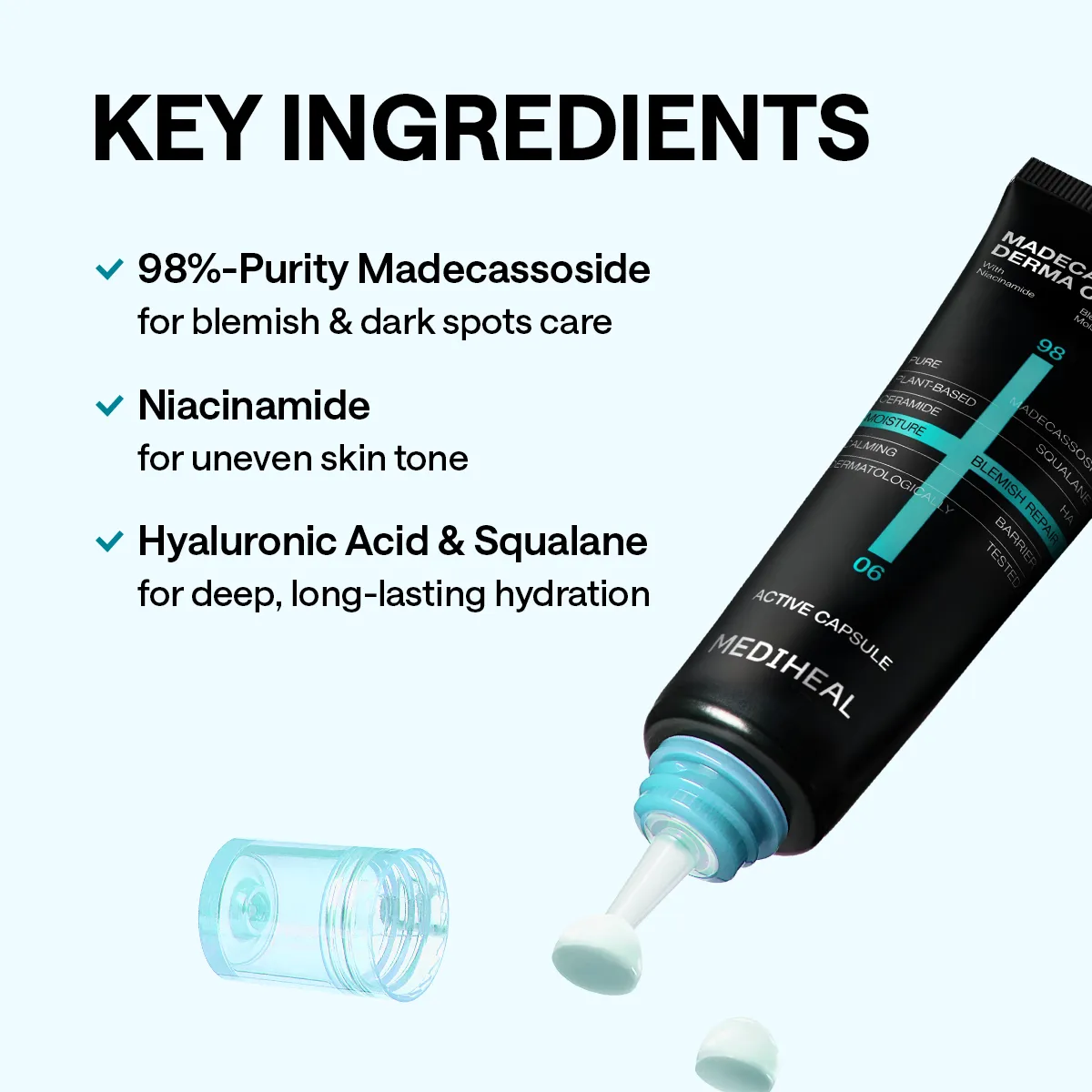 Mediheal Derma Cream Madecassoside crème 50 ml taches
