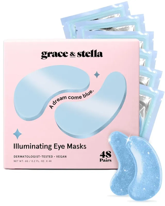 Grace & Stella Illuminating Blue patchs yeux 48 paires éclat