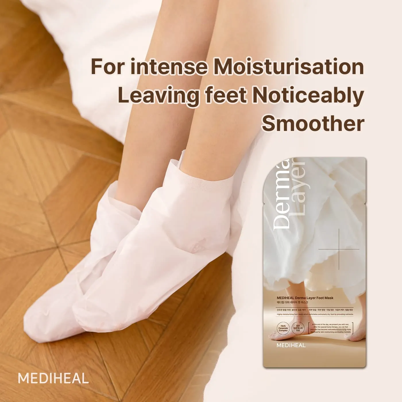 Mediheal Derma Layer Masque Pieds 5 Paires Acide Hyaluronique