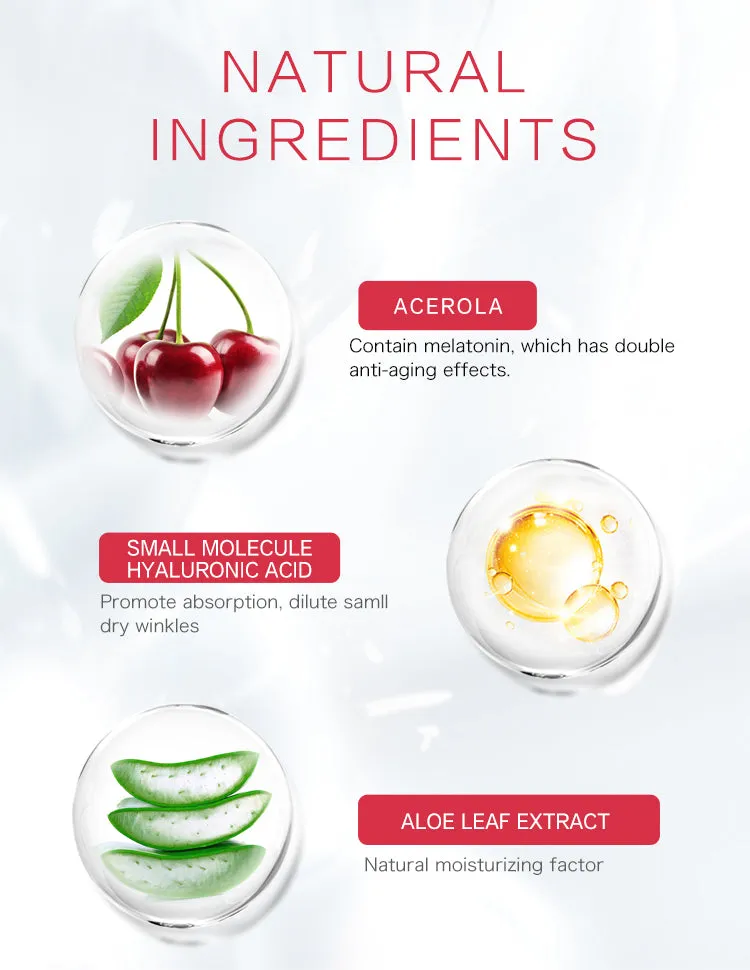 Mitomo Acerola masque visage 5 pièces vitamine C éclat