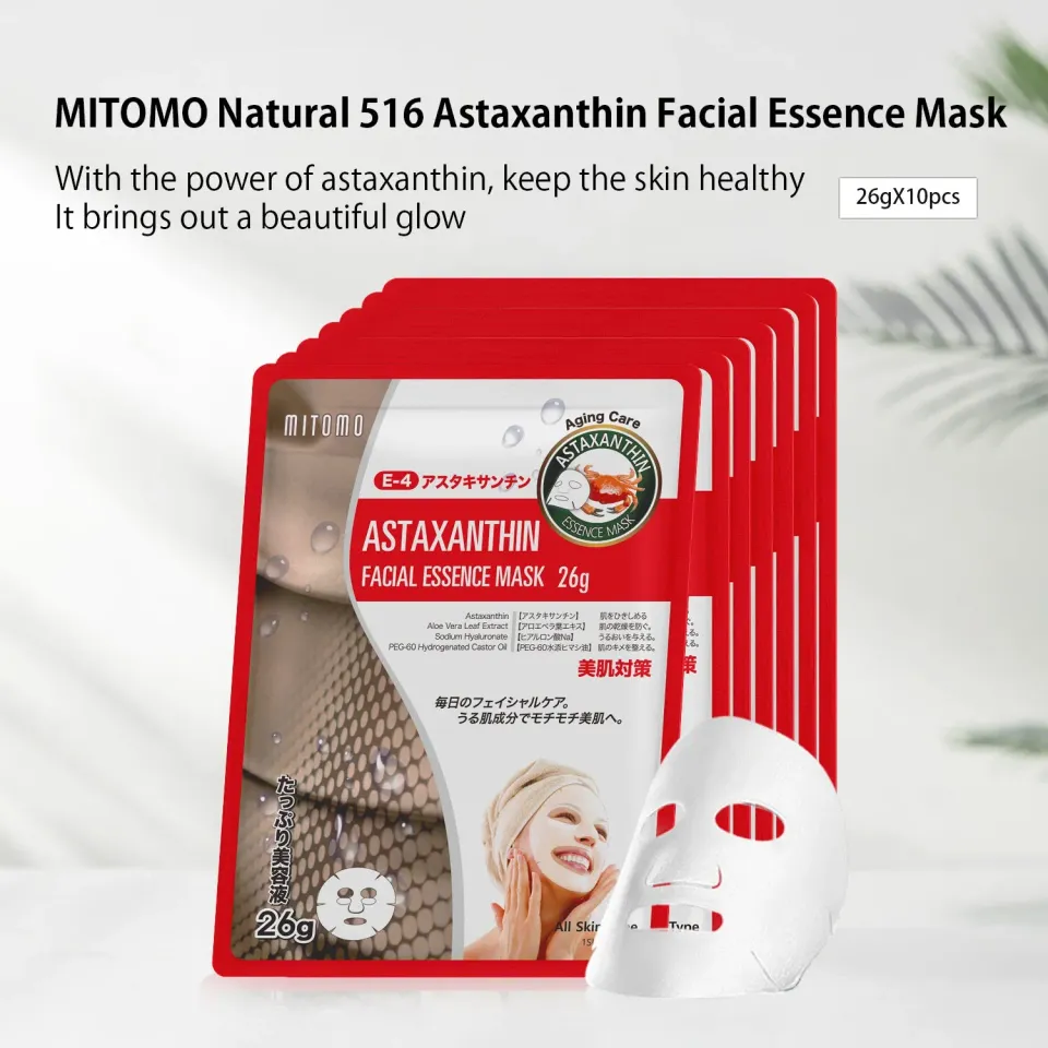 Mitomo Natural 516 masque visage astaxanthine anti-âge