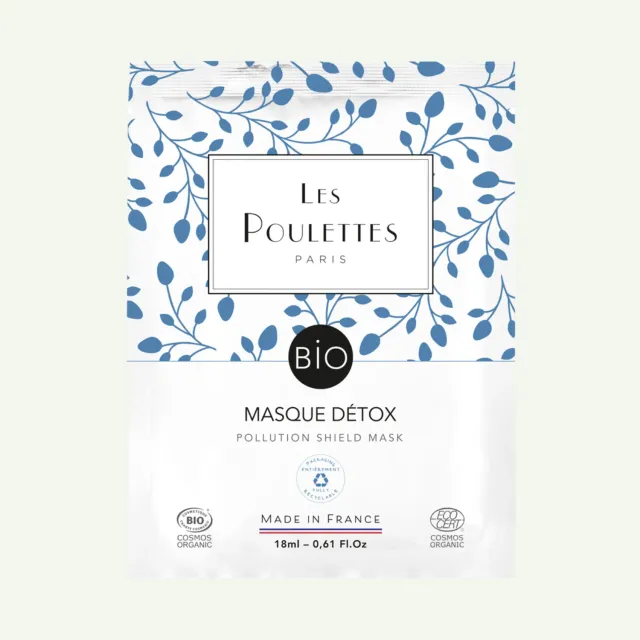 Les Poulettes Masque Détox masque visage anti-pollution 1 dose