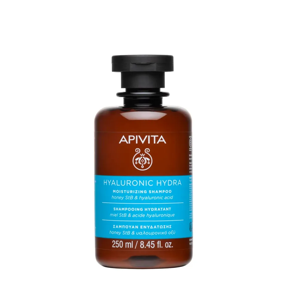Apivita Hyaluronic Hydra shampoing hydratant 250 ml miel