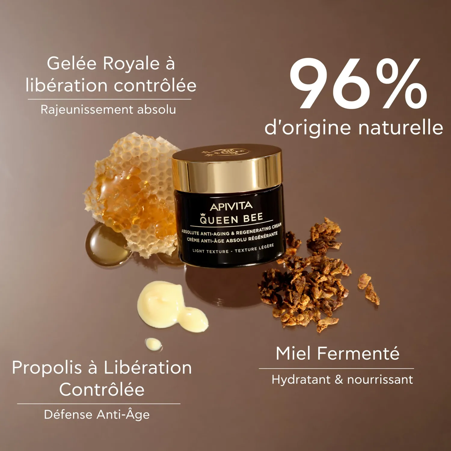 Apivita Queen Bee crème visage 50ml légère fermeté