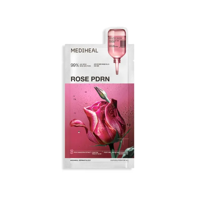Mediheal Rose PDRN Essential Mask masque tissu 10 pcs eclat