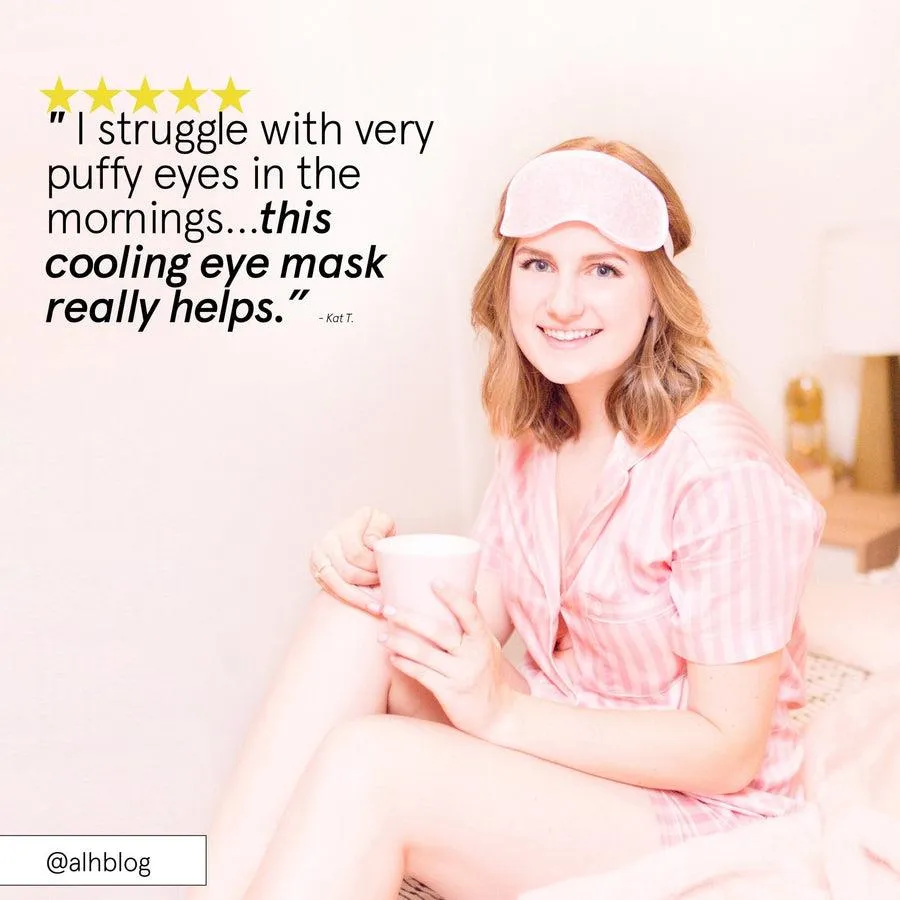 Grace & Stella Gel Bead masque yeux billes gel rose anti-poches
