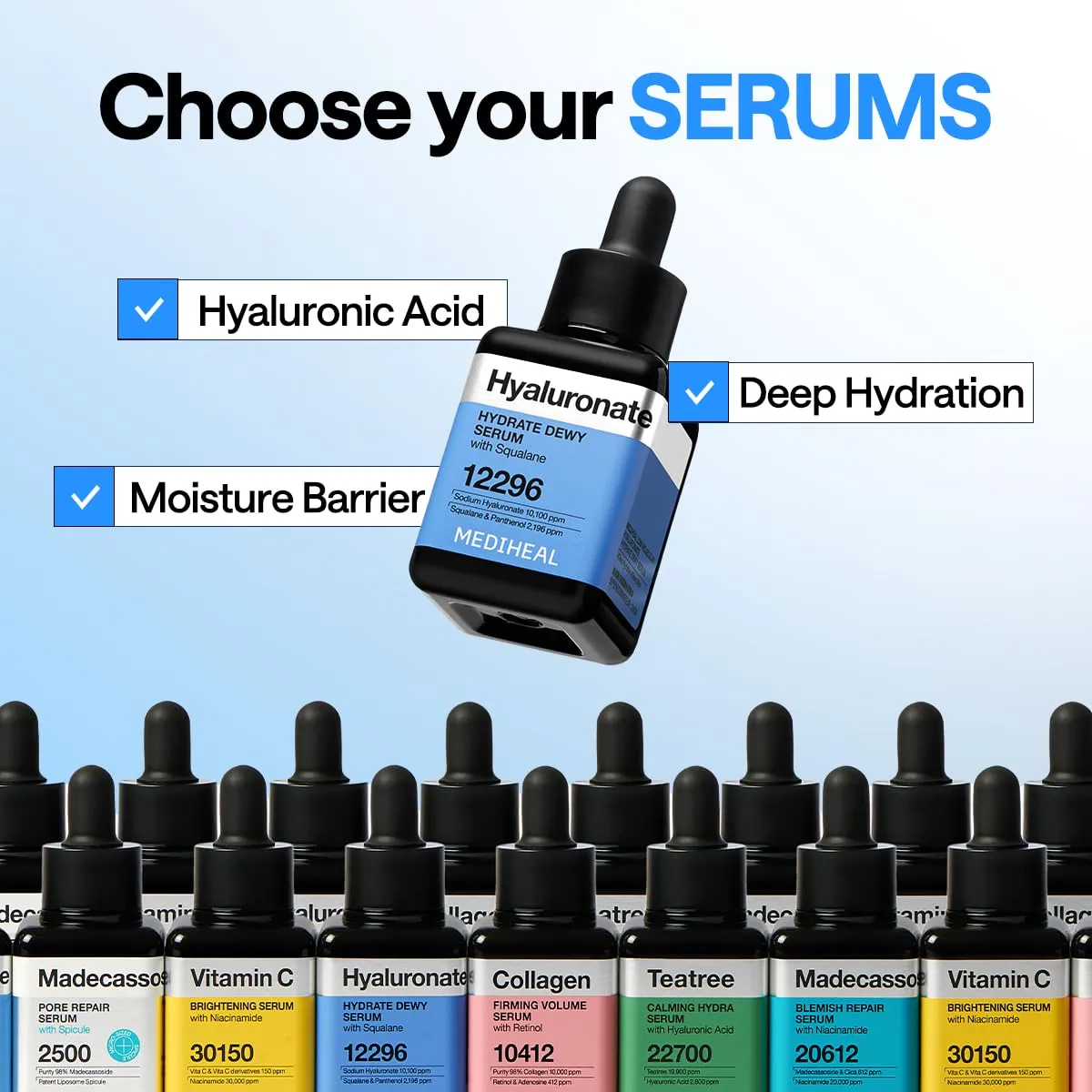 Mediheal Hyaluronate Hydrate Dewy Sérum 40 ml acide hyaluronique