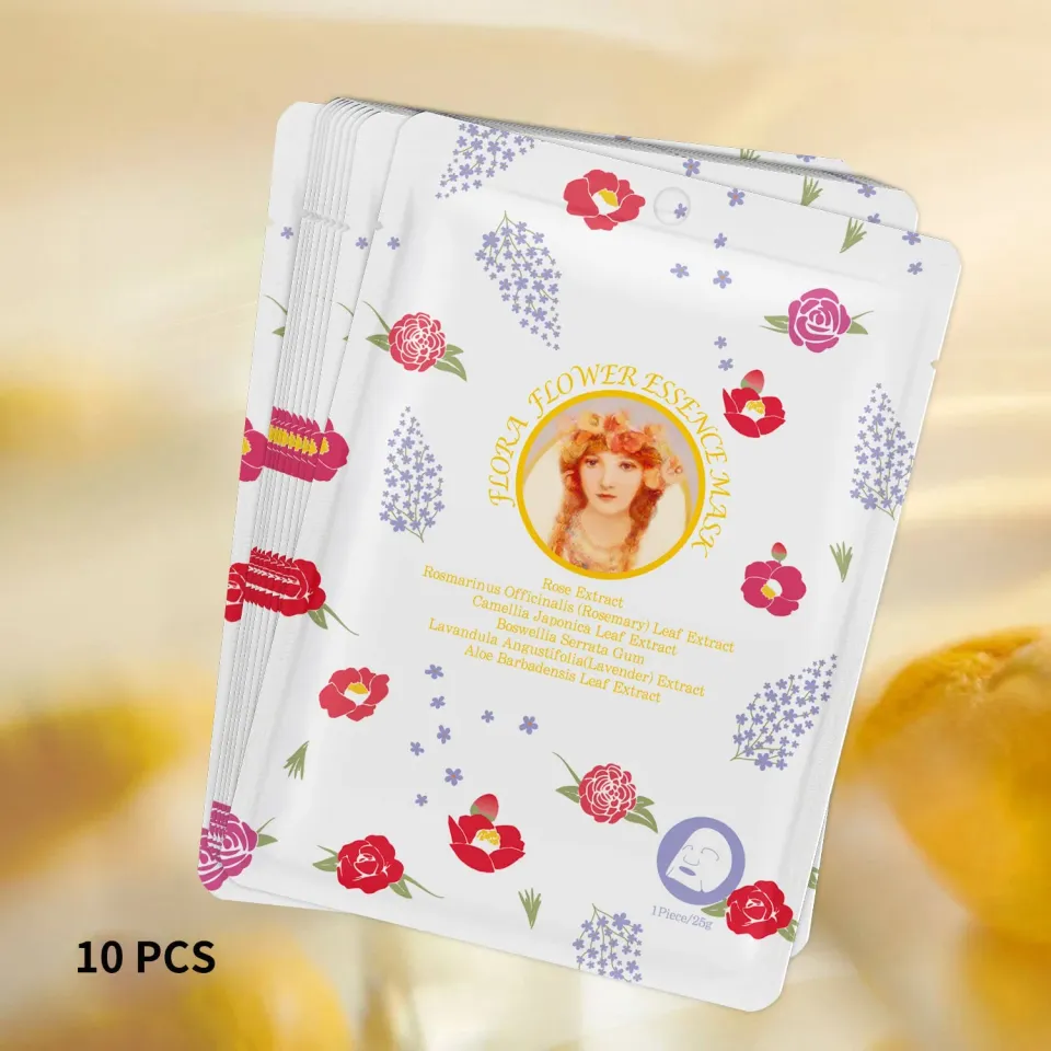 Mitomo Flora 303 masque visage rose x10 hydratant