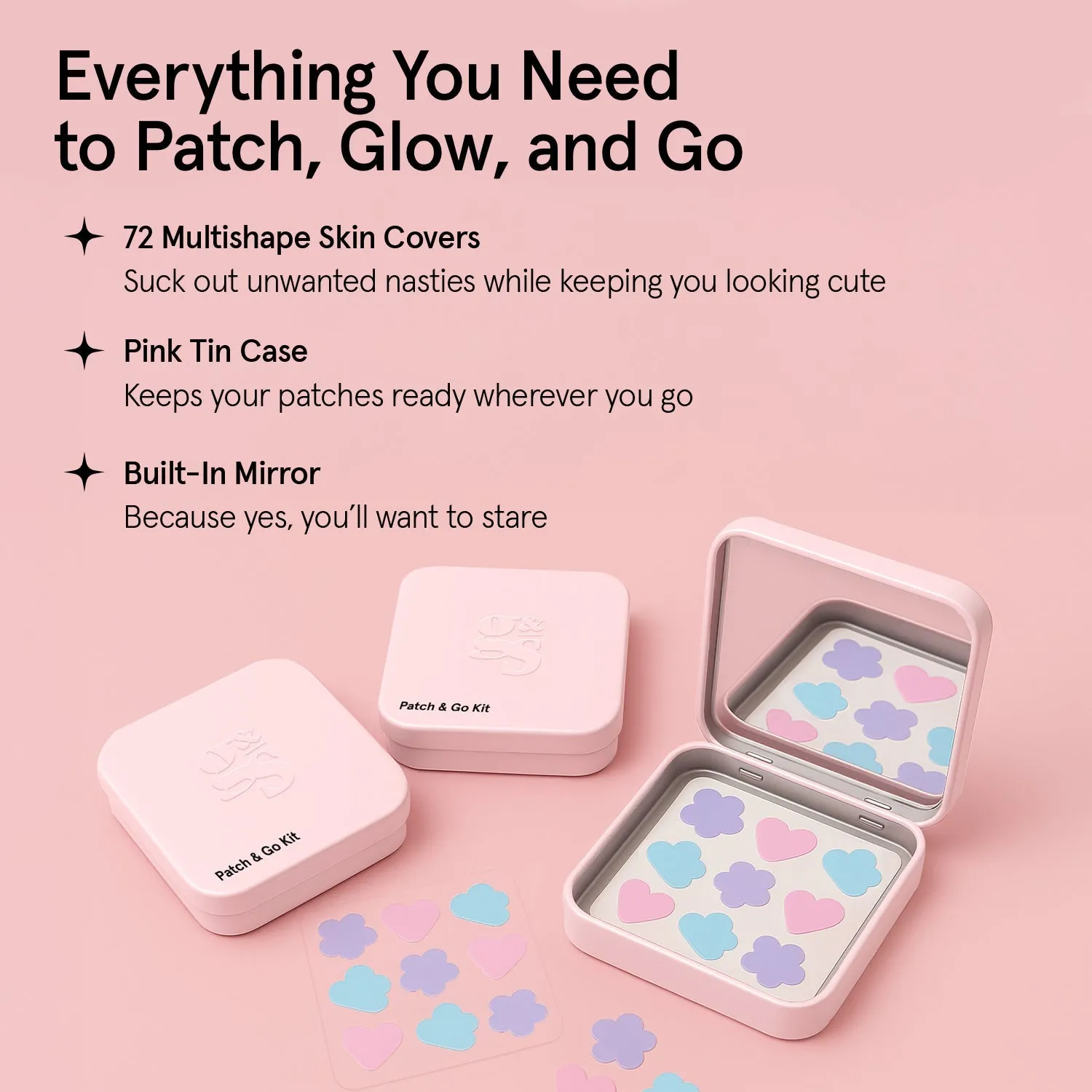 Grace & Stella Patch & Go Kit patchs anti-boutons 72 patchs tea tree