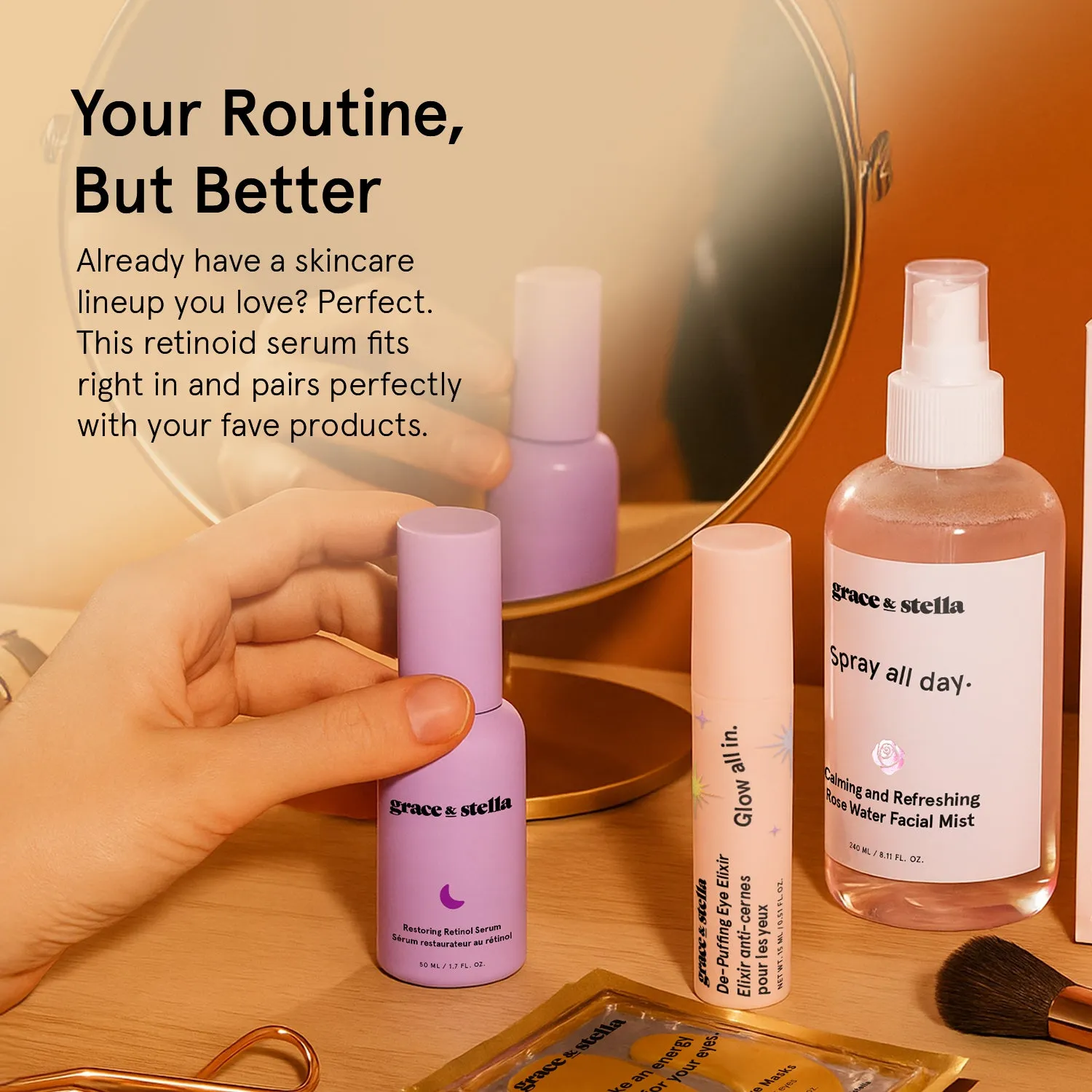 Grace & Stella Restoring Retinol sérum visage rétinol anti-rides
