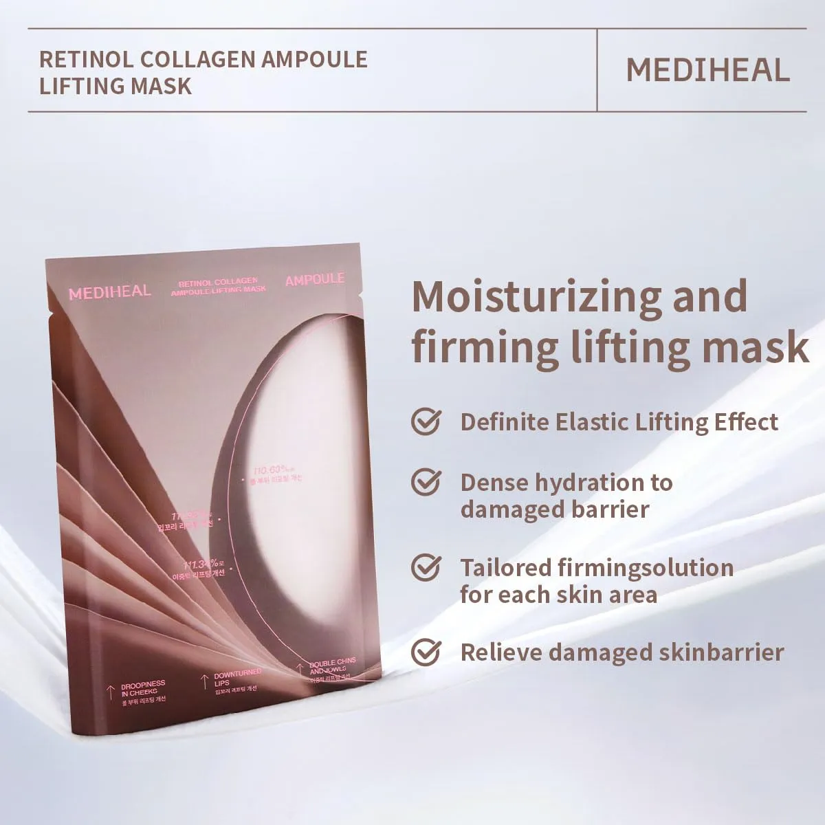 Mediheal Retinol Collagen masque liftant ampoule 4 pièces