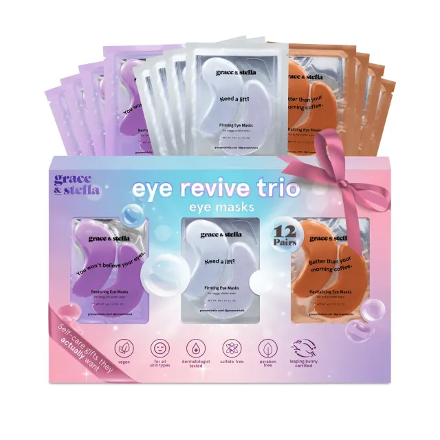 Grace & Stella Eye Revive Trio Patch Yeux 12 paires fermeté