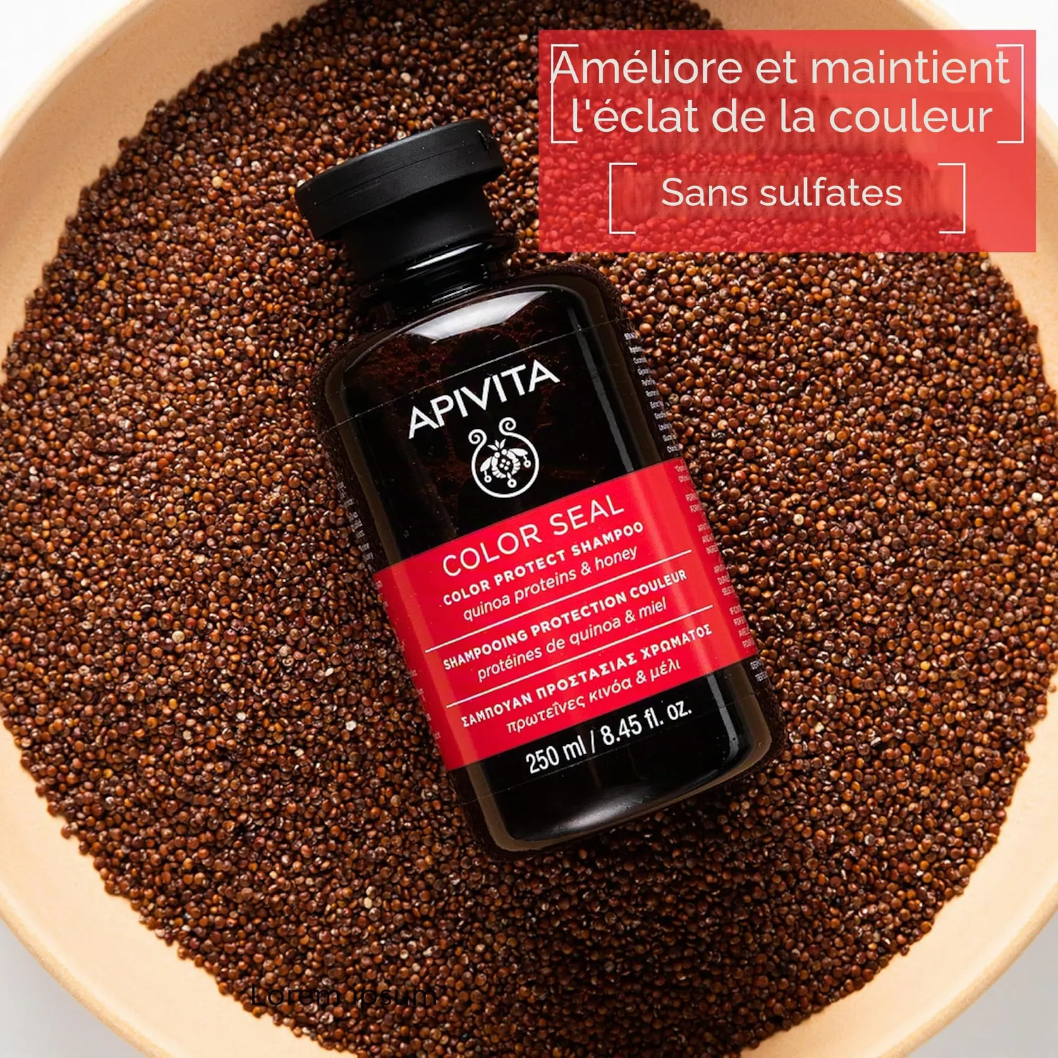 Apivita Shampooing Color Protect miel cheveux colorés