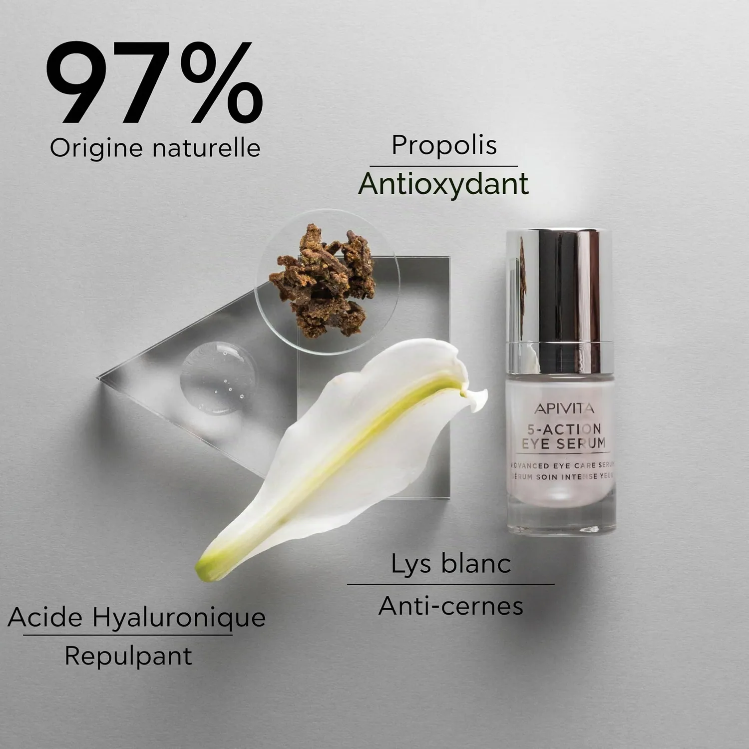 Apivita 5 Actions sérum yeux 15ml cernes poches