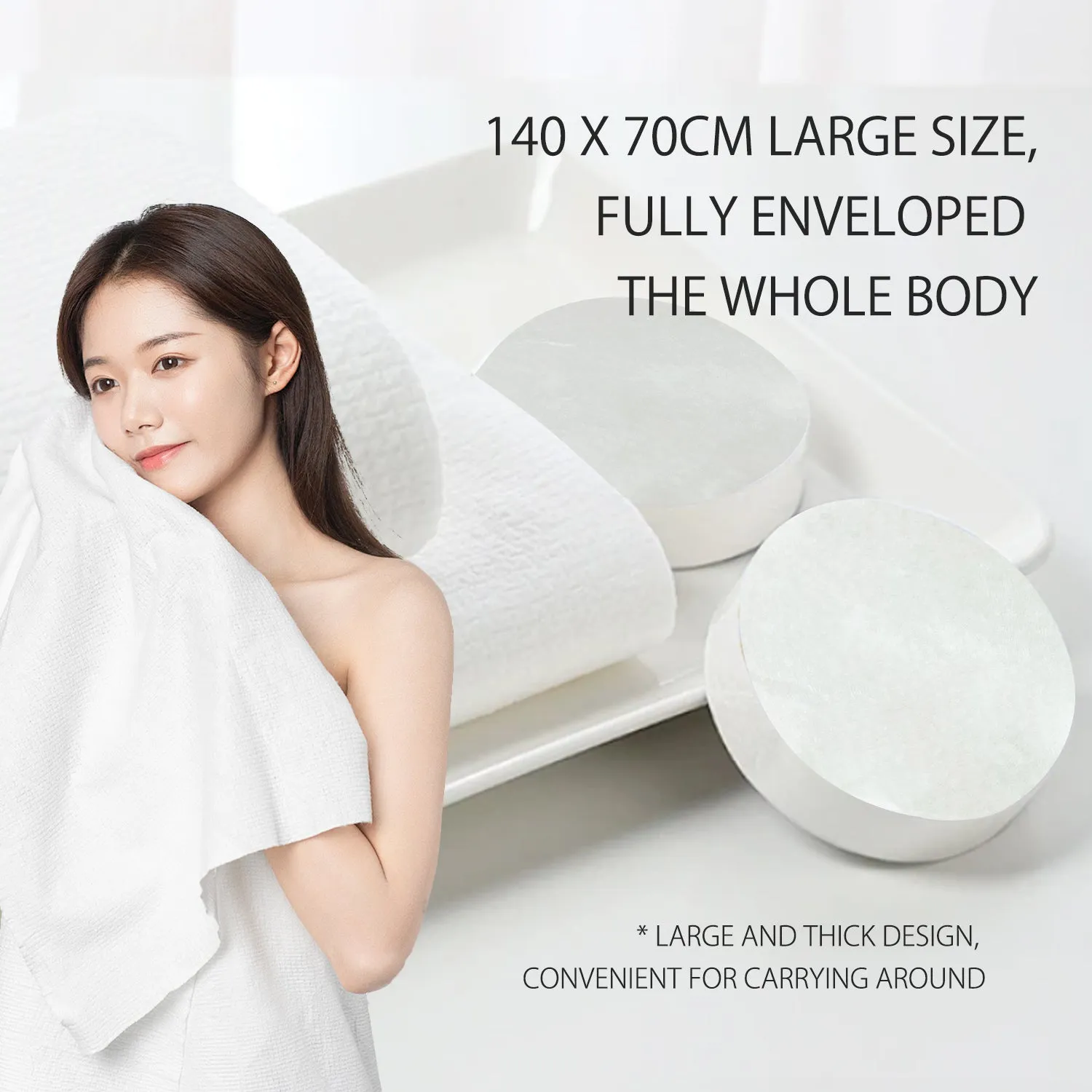 Mitomo Bath Candy serviette compressée voyage lot 4