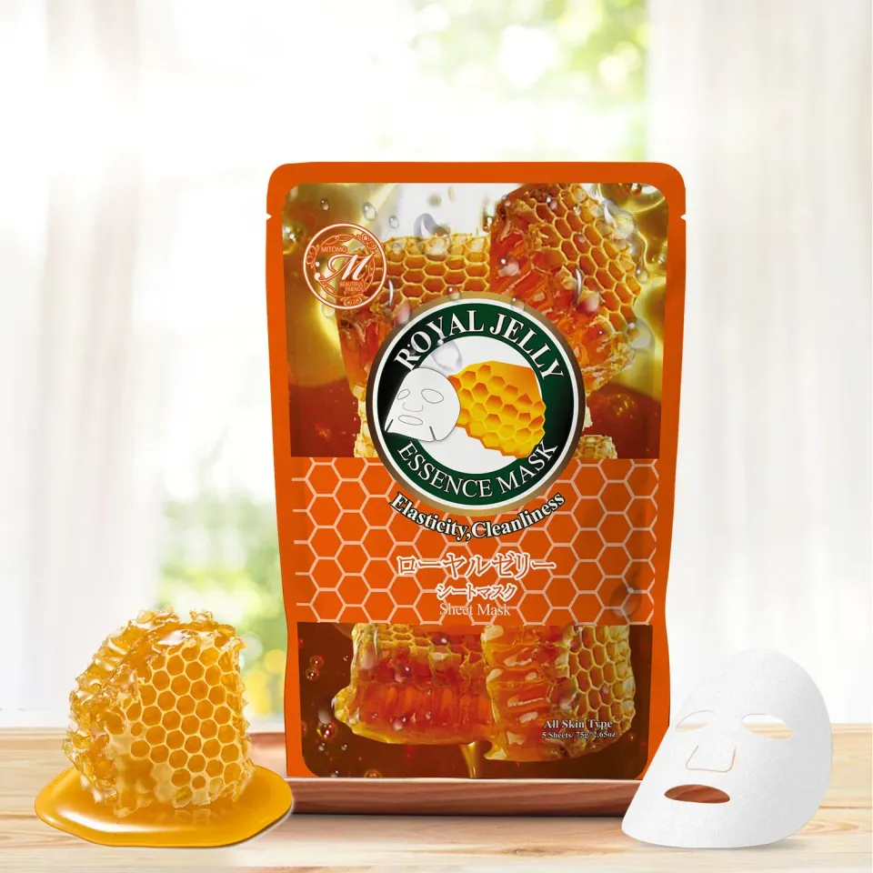 Mitomo MT Royal Jelly masque visage élasticité 5 pièces
