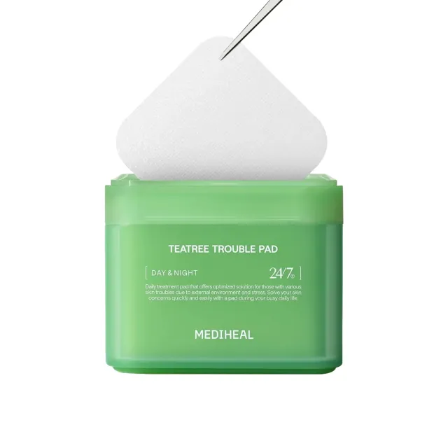 Mediheal Teatree Trouble Pad toner 100 pads peau grasse