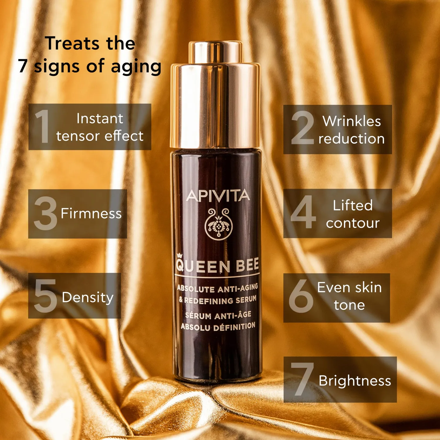 Apivita Queen Bee Sérum Visage 30 ml Repulpant