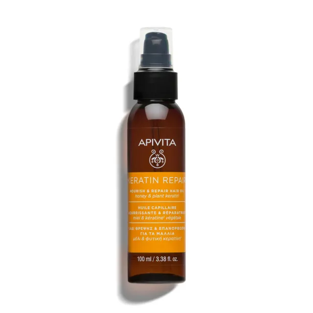 Apivita Nourrissante Réparatrice huile capillaire 100ml miel