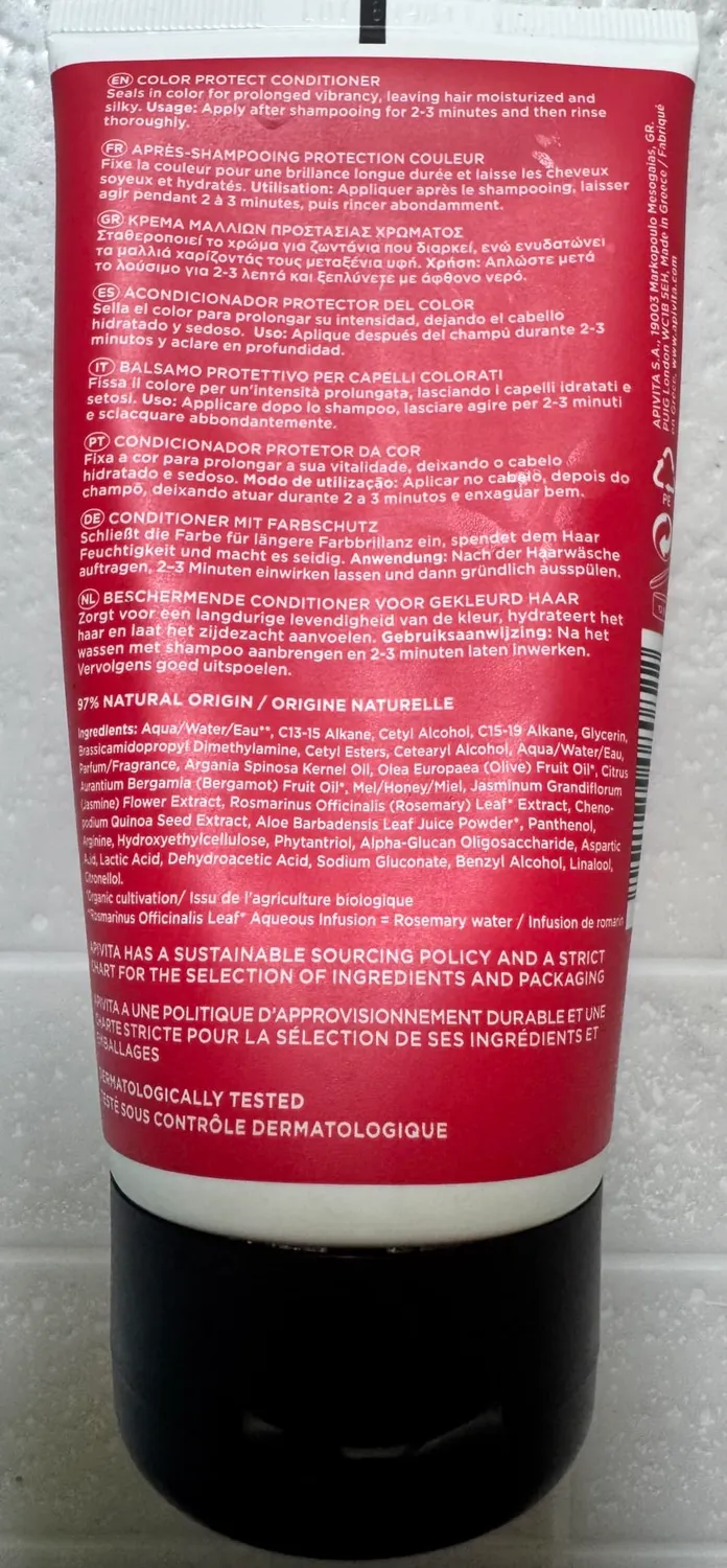 Apivita Color Seal après-shampooing couleur 150ml quinoa