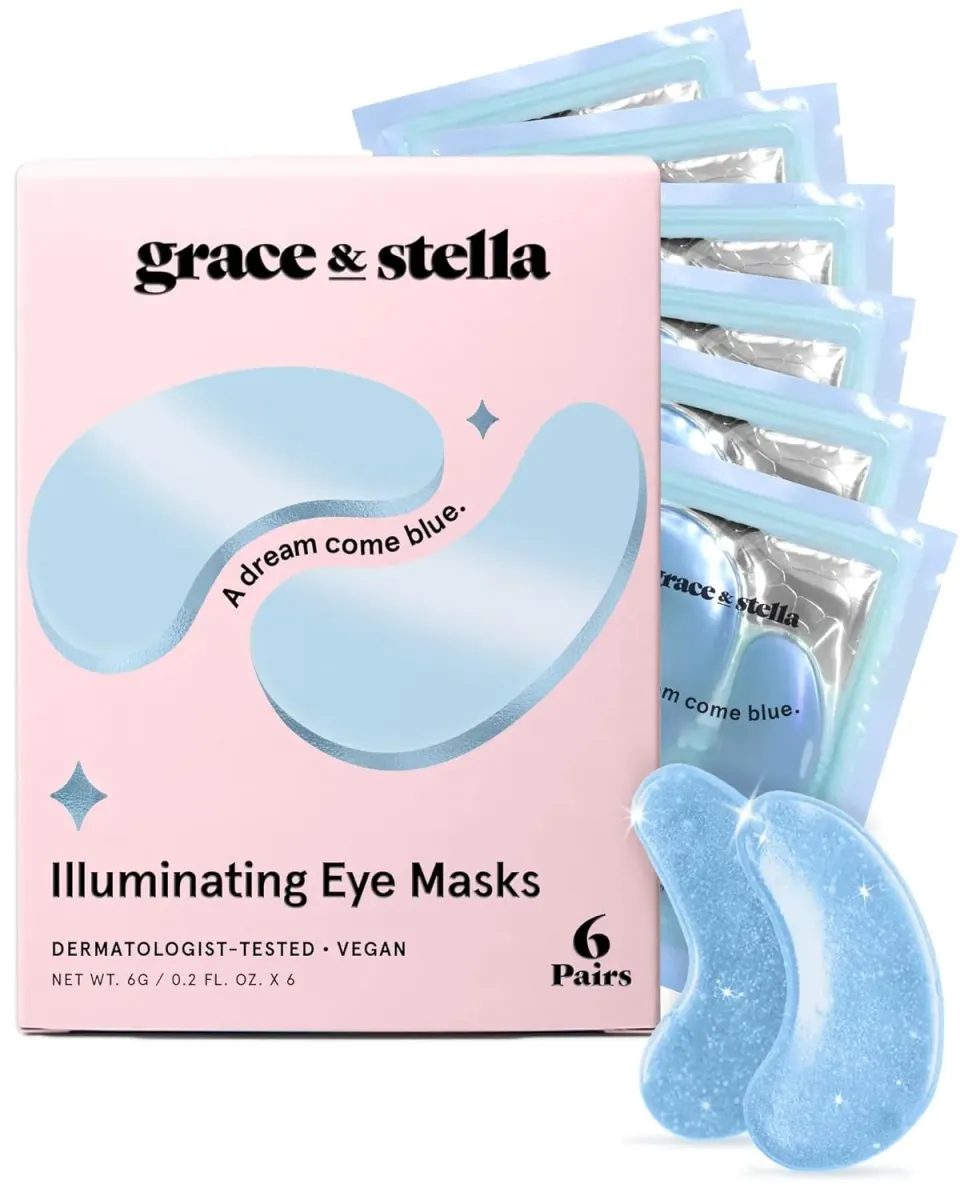 Grace & Stella Blue patchs yeux 6 paires éclat niacinamide