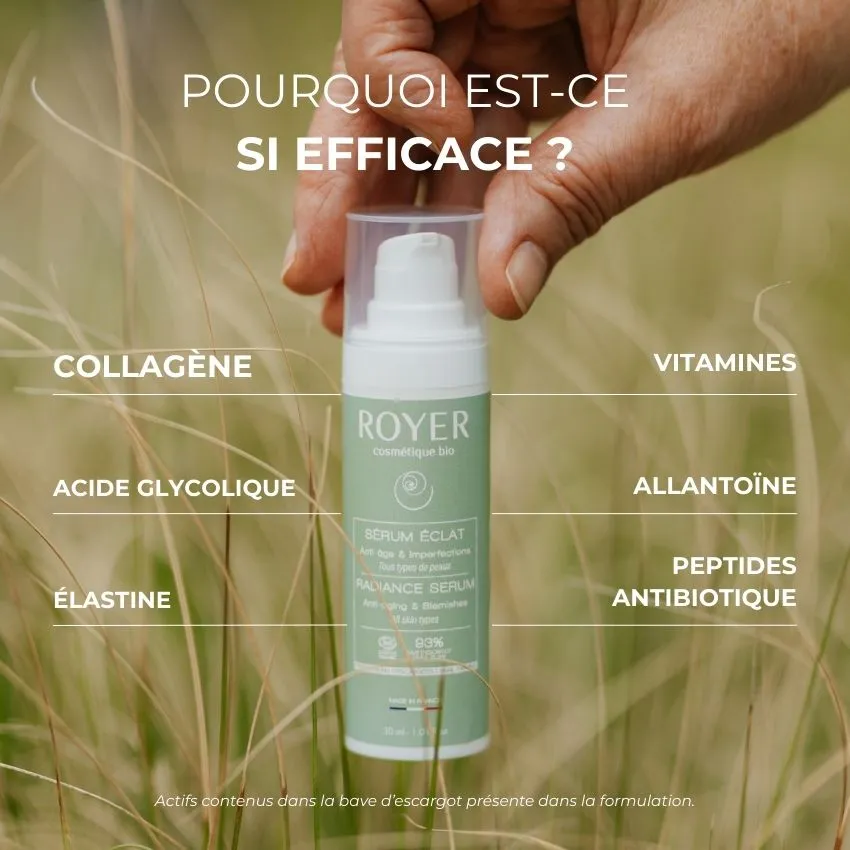 Royer Cosmétique sérum visage bave d'escargot anti-taches