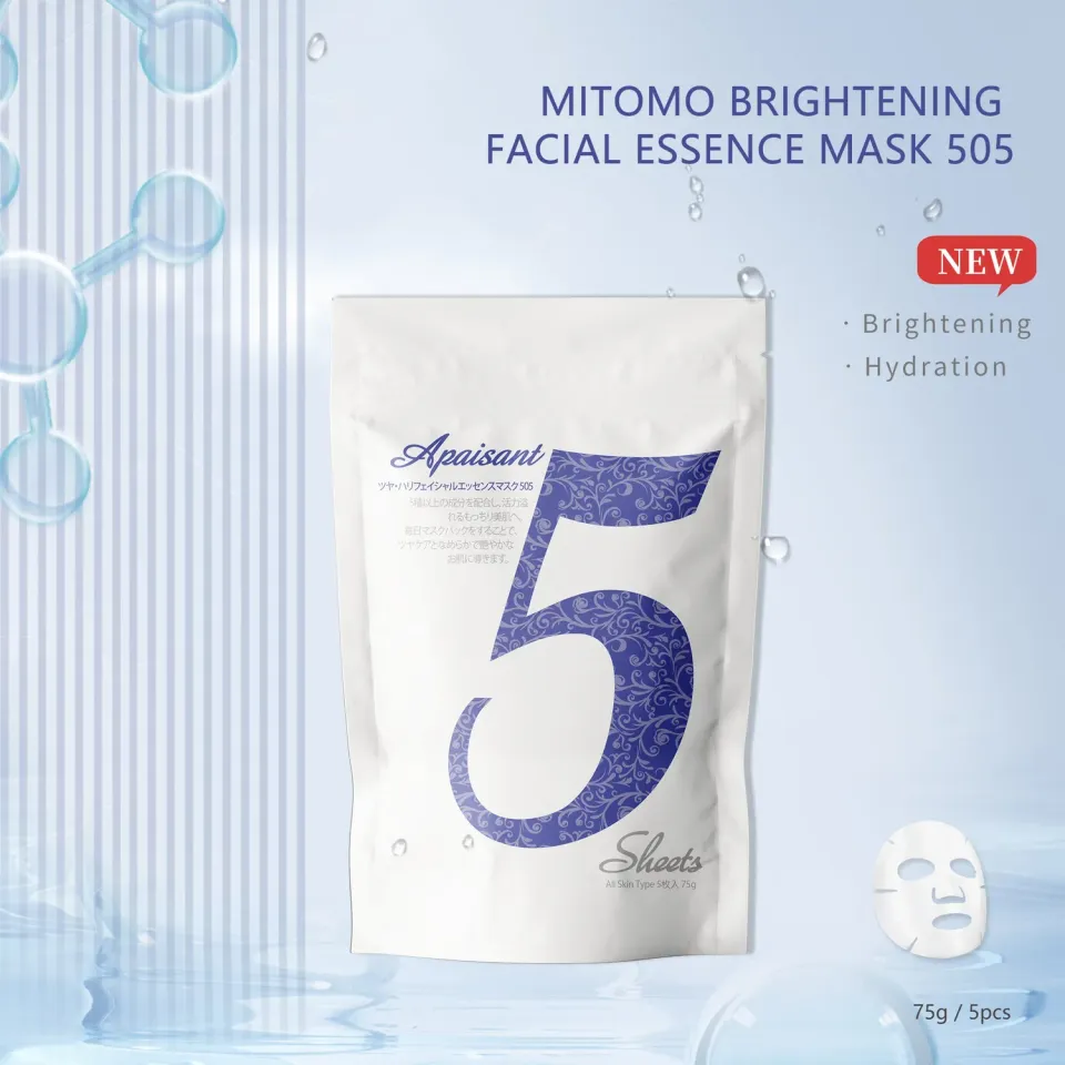 Mitomo MT 505 masque visage éclat 5 pièces