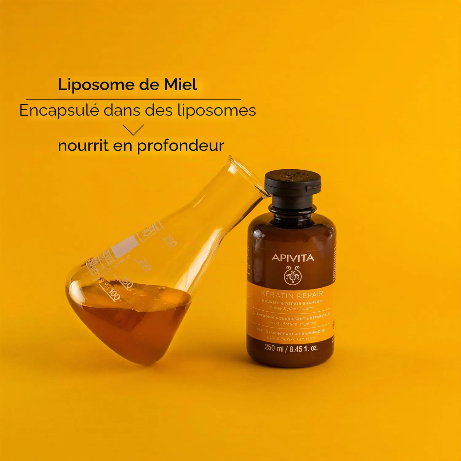 Apivita Keratin Repair shampooing kératine 250 ml réparateur