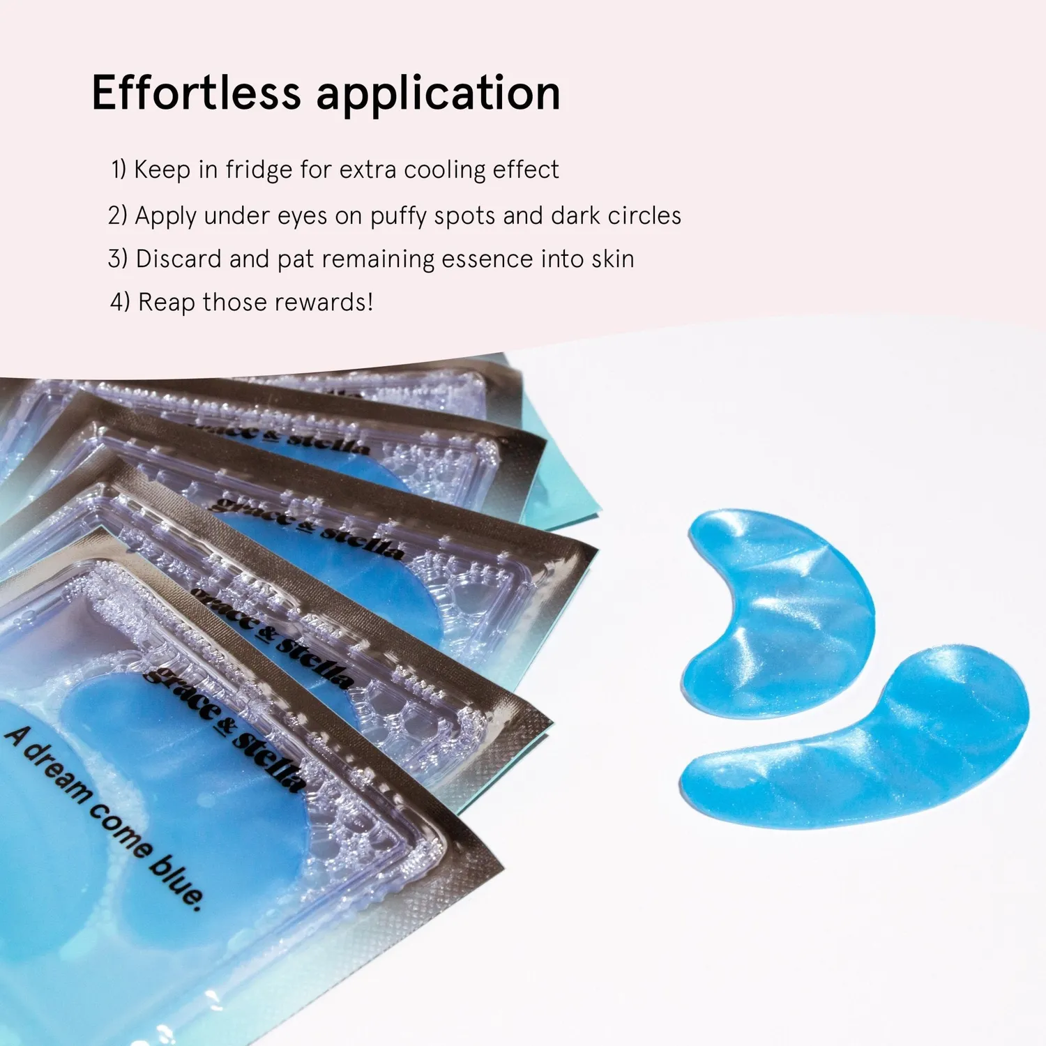 Grace & Stella Blue patchs yeux 6 paires niacinamide éclat