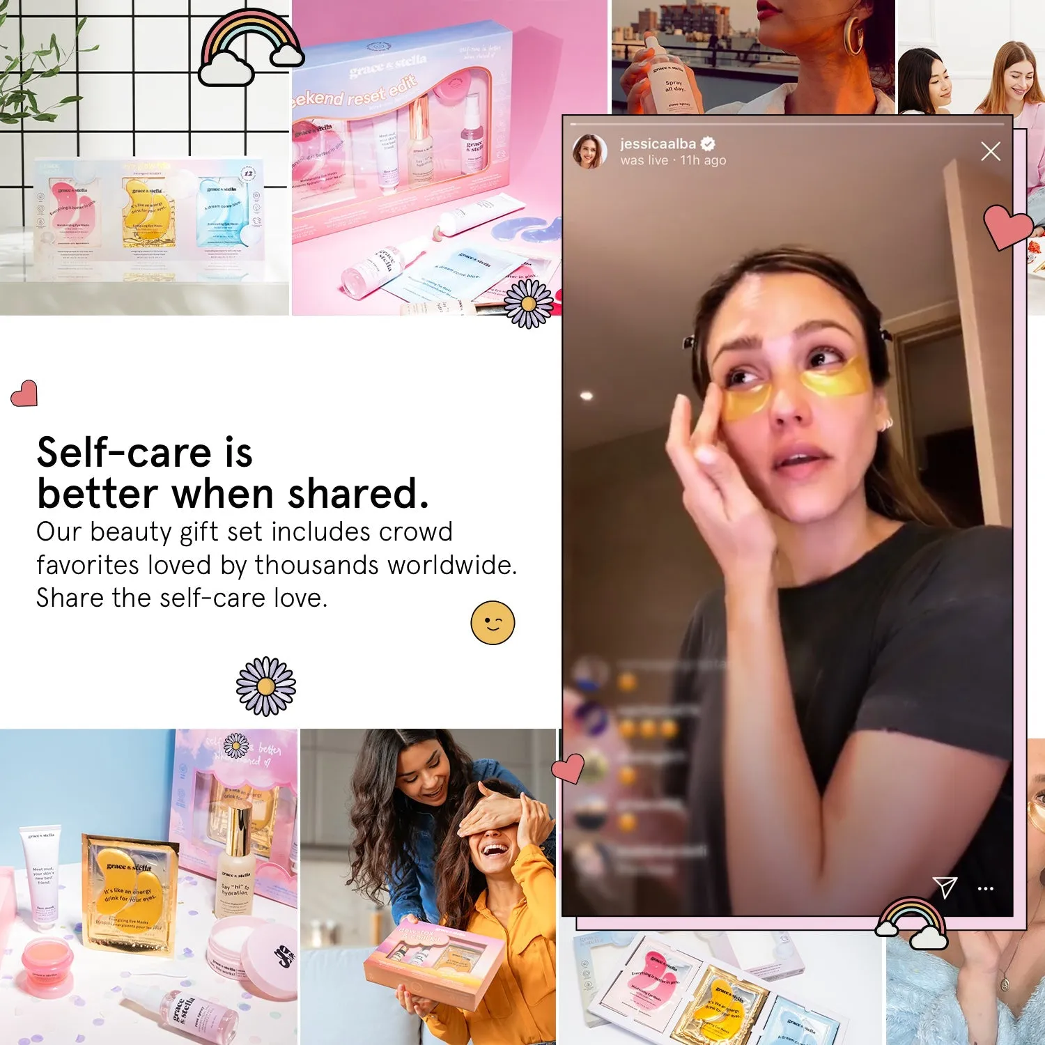 Grace & Stella Dream Team coffret soin 6 pièces éclat